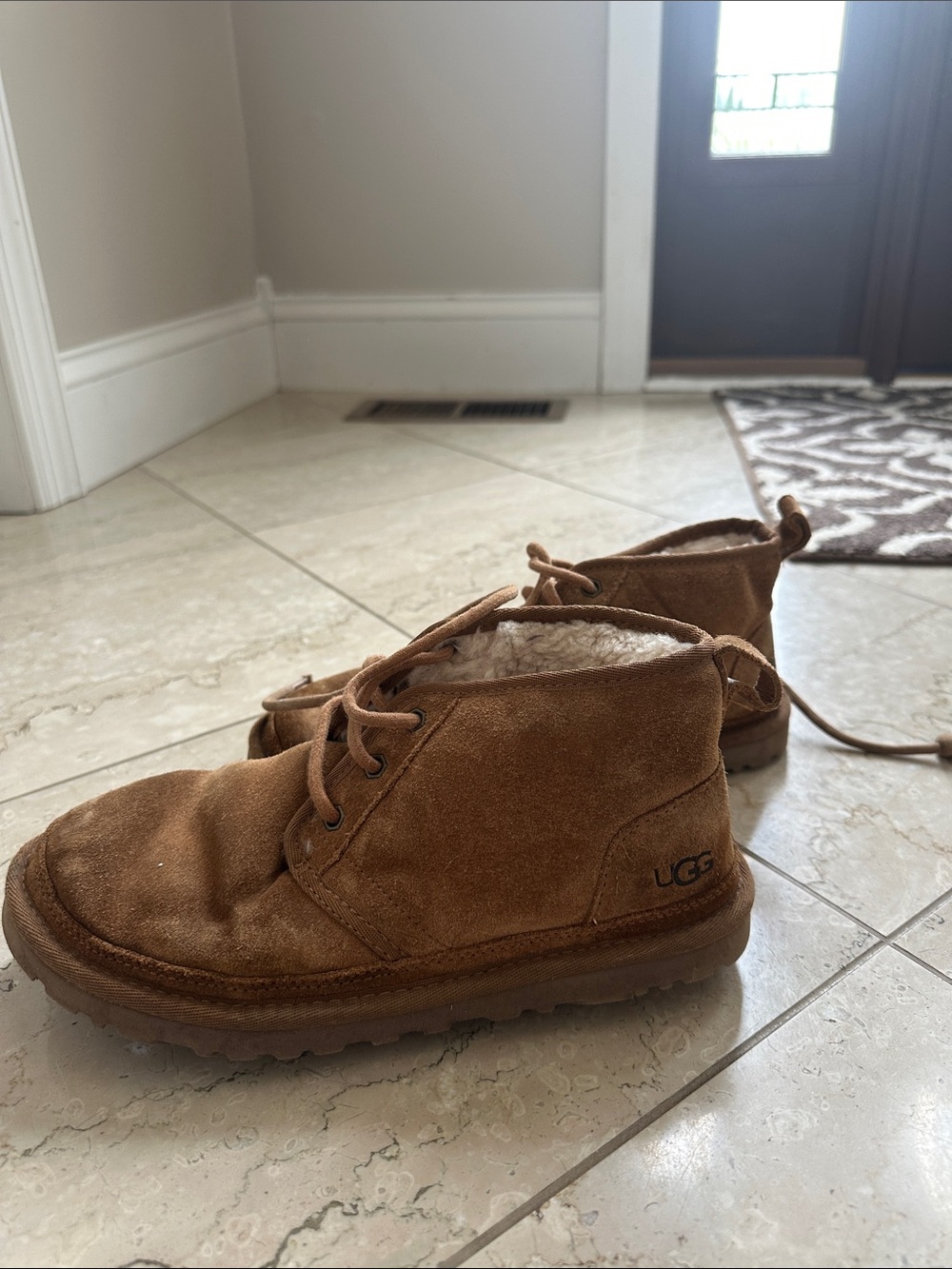 UGG Women’s Tan Suede Chukka Shearling Boot